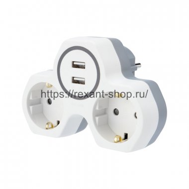 Фотография товара 'Rexant Двойник электрический 16 А 11-1089'