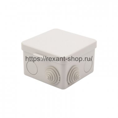 Фотография товара 'Rexant Коробка распределительная наружного монтажа 80х80х50 мм 28-3064'