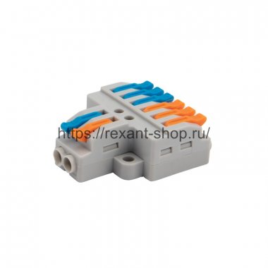 Фотография товара 'Rexant Клемма соединительная многоразовая быстрозажимная 07-5234'