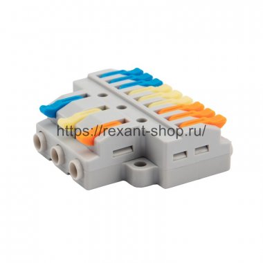 Фотография товара 'Rexant Клемма соединительная многоразовая быстрозажимная 07-5232'