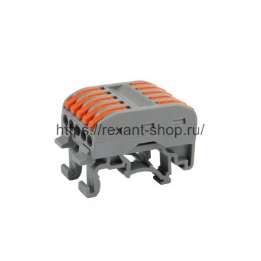 Фотография товара 'Rexant Клемма соединительная многоразовая проходная 5-полюсная 07-5236'