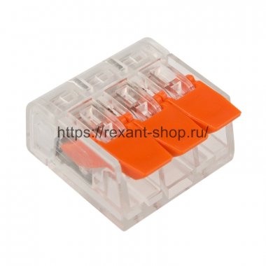 Фотография товара 'Rexant Клемма соединительная рычажковая компактная 07-5203-20'