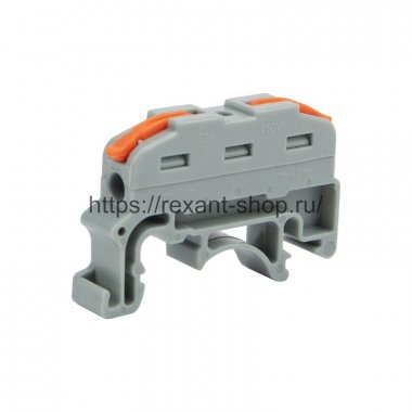 Фотография товара 'Rexant Клемма соединительная многоразовая проходная 1 полюс 07-6263-1'