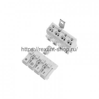 Фотография товара 'Rexant Клемма пружинная соединительная КСП 4-полюсная 07-6216-2'