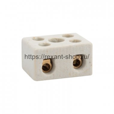 Фотография товара 'Rexant Клемма керамическая винтовая 10 мм? 2 пары контактов 07-6222'