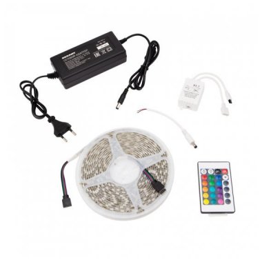Фотография товара 'Rexant 142-907 Комплект светодиодной ленты 3 м с блоком питания и RGB контроллером'