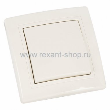 Фотография товара 'Rexant Выключатель одноклавишный,скрытой установки 78-0123'