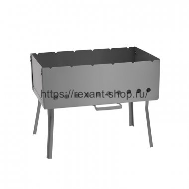 Фотография товара 'Rexant Мангал СОКОЛ 35 дипломат с 6 шампурами в чехле 62-0063'