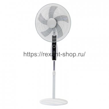 Фотография товара 'Rexant Вентилятор напольный белый/синий 60 Вт, 5 лопастей 60-0213'