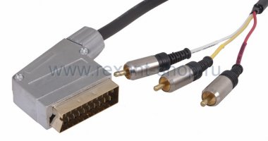 Фотография товара 'Rexant Шнур SCART Plug - 3RCA Plug с переключателем 17-1334'