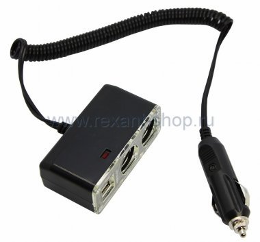 Фотография товара 'Rexant Разветвитель автоприкуривателя 16-0225'