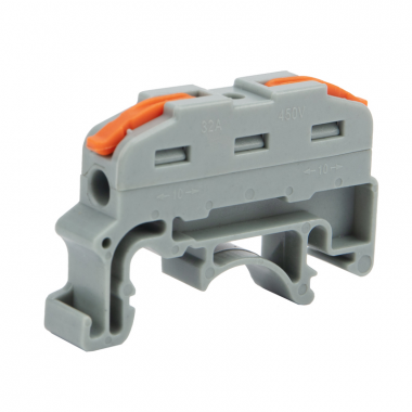 Фотография товара 'Rexant 07-5291 Клемма СМК 222-621D проходная 1-полюсная на DIN-рейку (1-6 мм?)'