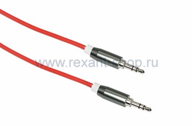 Фотография товара 'Rexant Аудио кабель AUX 3.5 мм шнур силикон 1M 18-4266'