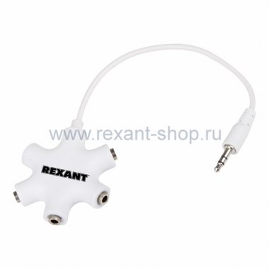 Фотография товара 'Rexant Аудио разветвитель AUX штекер 3,5 мм 18-1108'