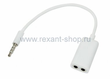 Фотография товара 'Rexant Аудио разветвитель штекер 3,5 мм 18-1102'