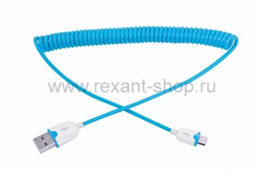 Фотография товара 'Rexant USB кабель универсальный microUSB шнур витой 18-4302'