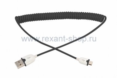 Фотография товара 'Rexant USB кабель универсальный microUSB шнур витой 18-4300'