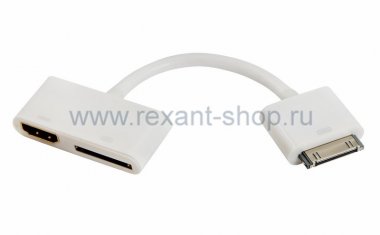 Фотография товара 'Rexant AV адаптер для iPhone 4 на HDMI 40-0100'