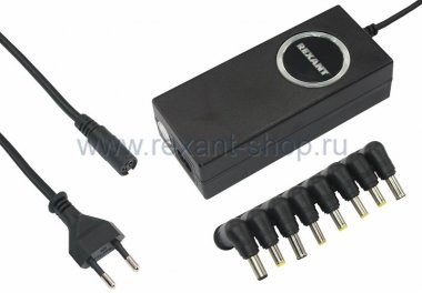 Фотография товара 'Rexant Источник питания для ноутбуков с автоматической регулировкой напряжения 90 Вт 200-509-1'