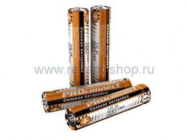 Фотография товара 'Rexant Солевая батарейка Proconnect АА (R6P) 30-0010'