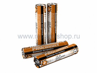 Фотография товара 'Rexant Солевая батарейка Proconnect ААА (R03P) 30-0020'