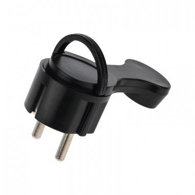 Фотография товара 'Rexant 16-0736 Вилка Евро угловая с з/к 16 А плоская за шкаф'