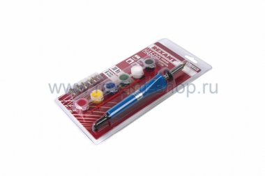 Фотография товара 'Rexant Набор паяльник-выжигатель (6 насадок) 220V/30 Вт 12-0186'