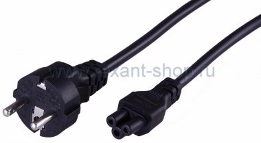 Фотография товара 'Rexant Сетевой шнур Евро (PVC) ( ноутбук) 11-1151'