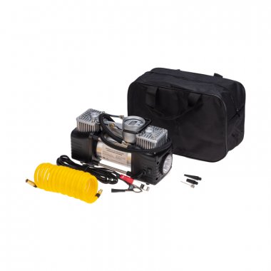 Фотография товара 'Rexant 80-0522 Компрессор автомобильный усиленный двухпоршневой с цифровым манометром'