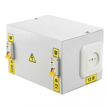 Фотография товара 'Rexant 11-9000-12 Ящик с понижающим трансформатором ЯТП-0,25-230 У3 230/12-2 12В'