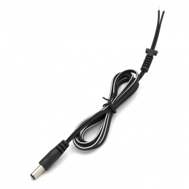 Фотография товара 'Rexant 014-0329 Разъем питания DC штекер 2,5х5,5мм с проводом и манжетой'