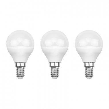 Фотография товара 'Rexant 604-033-3 Лампа светодиодная Шарик (GL) 7,5Вт E14 713Лм 6500K'