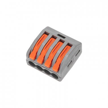 Фотография товара 'Rexant 07-5254-4-05 Универсальная клемма СМК 222-414, 4-проводная'