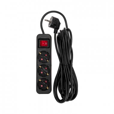 Фотография товара 'Rexant 13-4020Удлинитель STANDARD 3 гнезда, 5м, 3х1,0мм?, с/з'