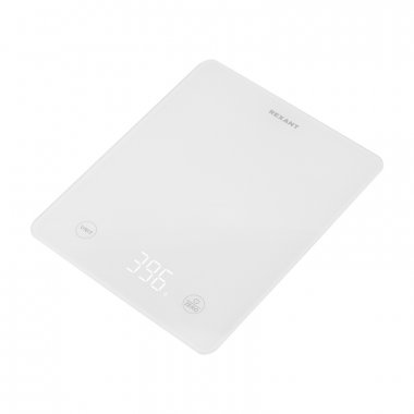 Фотография товара 'Rexant 72-1008 Весы кухонные электронные, белые/прямоугольные/стекло/до 5 кг'