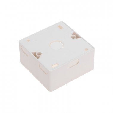 Фотография товара 'Rexant 03-0126 Короб накладной для лицевых панелей 80х80 под 2 модуля 45х22,5'