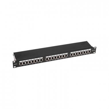 Фотография товара 'Rexant 02-0041 Панель коммутационная 19", 1U, 24 порта, STP, RJ-45, CAT 5e'