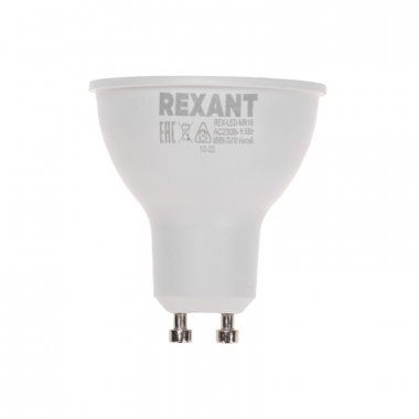 Фотография товара 'Rexant 604-4002 Лампа светодиодная Рефлектор 9,5Вт 808Лм GU10 AC 150-265В 6500K'