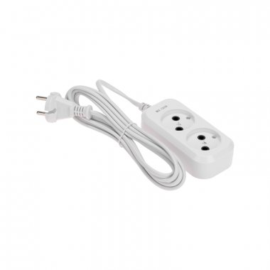 Фотография товара 'Rexant 13-4201 Удлинитель 2 гнезда, 3м, 2х0,75мм?, б/з'