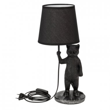Фотография товара 'Rexant 603-1018 Светильник декоративный настольный МОБИ "Кот с зонтом" , с цоколем Е14, 40 Вт'