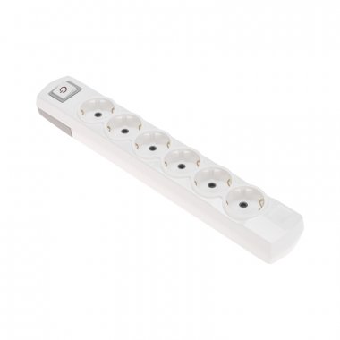 Фотография товара 'Rexant 13-4404 Колодка PREMIUM 6 гнезд, с/з, с выключателем'