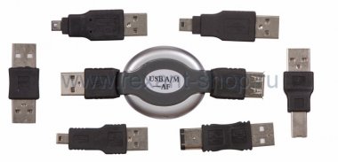 Фотография товара 'Rexant Набор USB 6 переходников 18-1203'