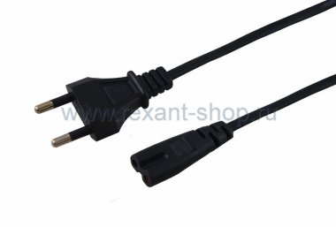 Фотография товара 'Rexant Шнур сетевой 5М 2х0.5ммІ 11-1106'