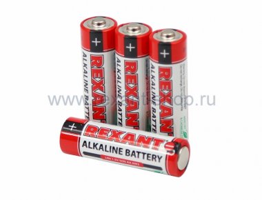 Фотография товара 'Rexant Алкалиновая батарейка AA/LR6 1,5 V 2700 mAh 30-1027'