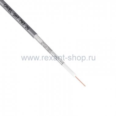 Фотография товара 'Rexant Кабель SAT 703 B, Cu/Al/CuSn, (75%), 75 Ом 01-2432-2'