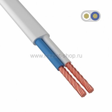 Фотография товара 'Rexant Провод ШВВП 2х0,5 (ККЗ) 01-8082-6'