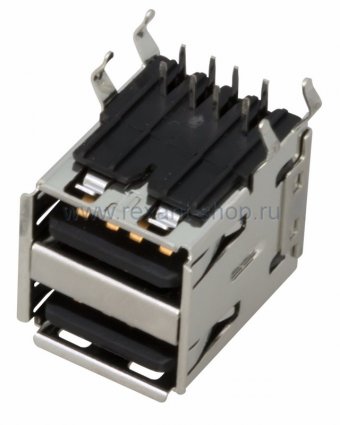 Фотография товара 'Rexant РАЗЪЁМ гнездо на плату 2хUSB-A 05-0003'