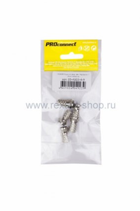 Фотография товара 'Rexant РАЗЪЕМ F-разъем RG-6 05-4003-4-9'