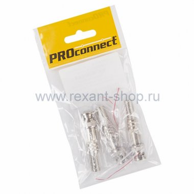 Фотография товара 'Rexant РАЗЪЁМ штекер BNC под винт с пружиной 05-3073-4-9'