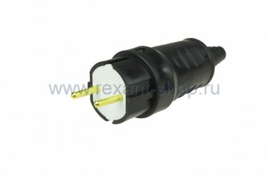 Фотография товара 'Rexant Вилка каучук 6А без з/к 11-8510'